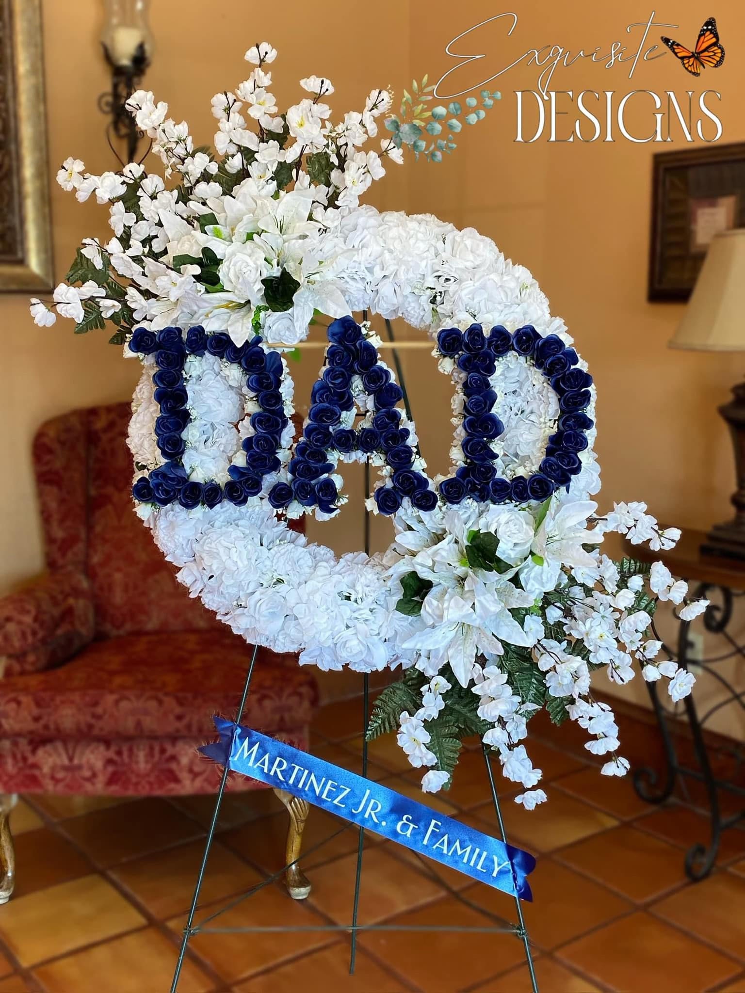 DAD Funeral Wreath Exquisite Designs - Main Image